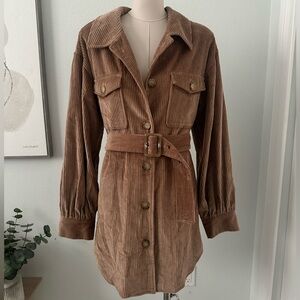 BB Dakota x Steve Madden ~ corduroy belted mini dress